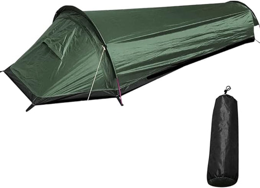 Backpacking Tent,HUIOP Backpacking Tent Outdoor Camping Sleeping Bag Tent Lightweight Single Person Tent