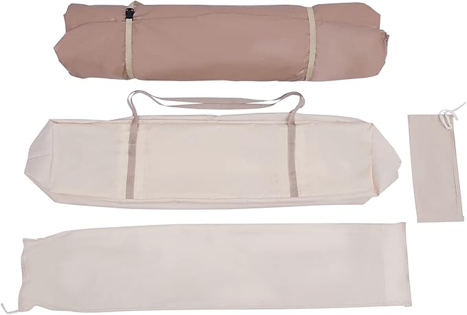 Bell Tent 118" All-Season Waterproof Canvas Camping Tent, 6.5ft Center Pole Polyester Cotton Tent for 2 Person with PVC Floor, Windproof Outdoor Camping Tent