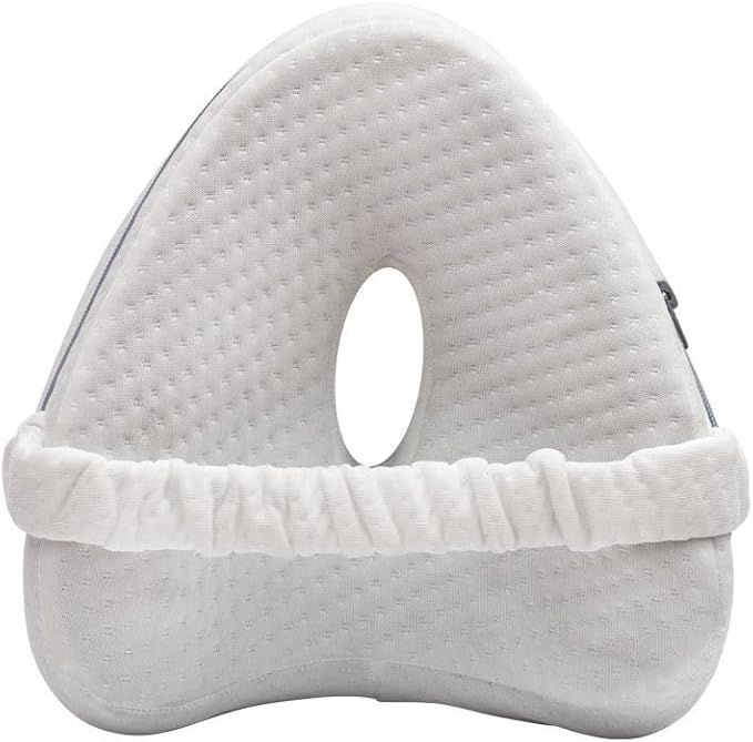 Nourial Knee Alignment Pillow, Knee Pillow for Side Sleepers, Leg Pillows for Sleeping, Knee Cushion for Sleeping,Suitable for Relieving Leg, Back, Knee Pain (White)
