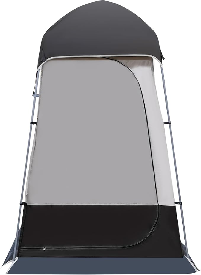 Shower Tent for Camping Outdoor Privacy Tent 63 * 63 * 94.5" Spacious Camping Changing Tent Dressing Room Portable Toilet Tent Camping Privacy Shelter Instant Outdoor Rain Shelter (Coffee Brown)