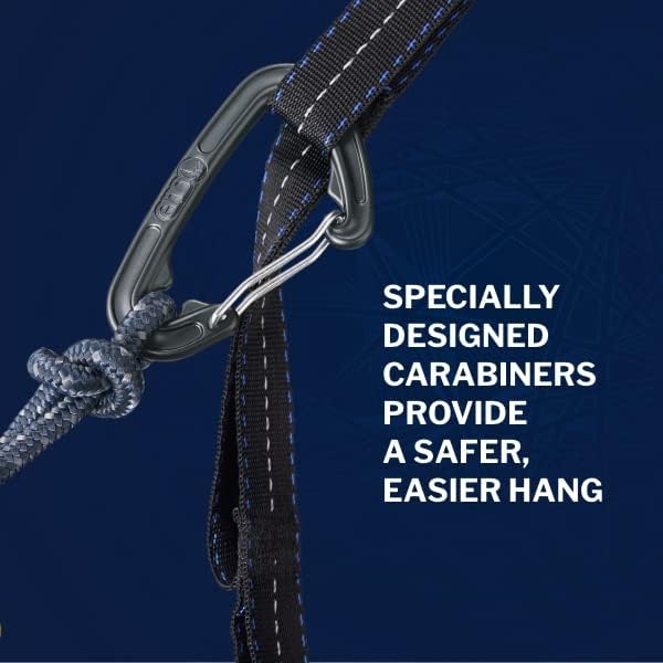 ENO DoubleNest Hammock - Lightweight, Portable, 1 to 2 Person Hammock - for Camping, Hiking, Backpacking, Travel, a Festival, or The Beach - Seafoam/Navy