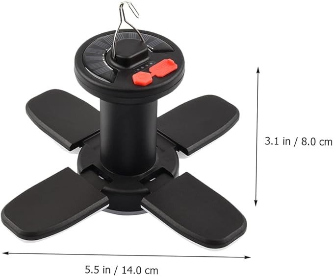 TOYANDONA Solar Powered Tent Light with USB Charging Compact Shed Lighting Portable Solar Lantern for Camping Emergency Use Power Bank Function