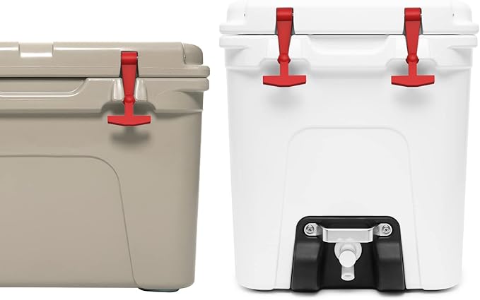 Replacement Lid Latches (2 Pack) Compatible with All Yeti,RTIC, Other Related Hard Coolers,Made of Premium Hard Durable Rubber, Easy to Install