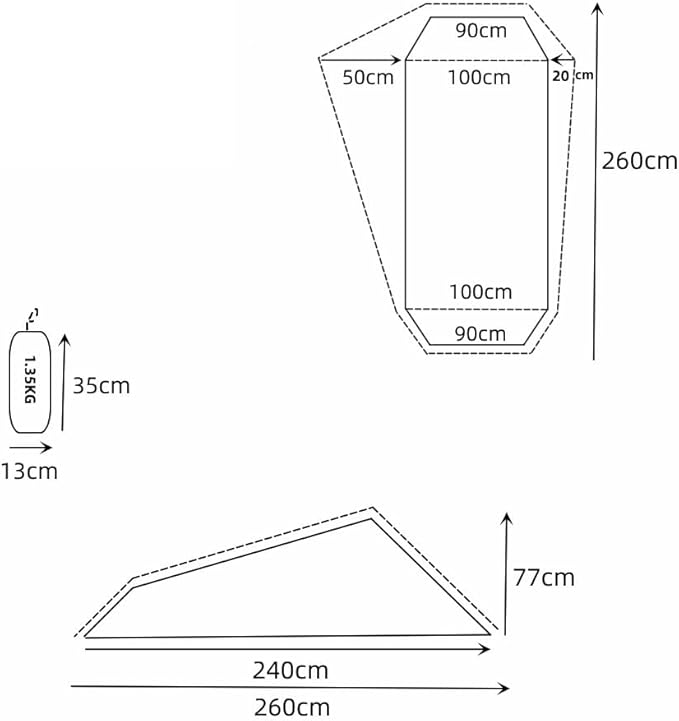 Backpacking Tent 1 Person Ultralight Aluminum Pole Stormproof Camping Tent Suitable for Four Seasons Single Person Tent,Best one Person Tent, Special floor cloth, Green