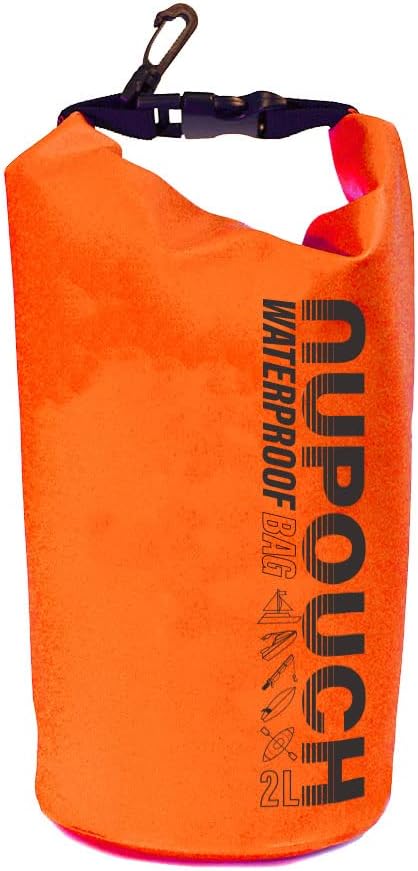 Nupouch Waterproof Dry Bag: 2L/5L/10L/20L Roll Top Lightweight Dry Storage Bag, Backpack for Travel, Swimming, Boating, Kayaking, Camping, or Beach