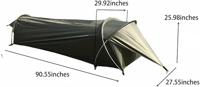 Single Person Tent, Ultralight Backpacking Tent, Waterproof Hiking Tent for Camping, 1 Person Lightweight Camping Tent