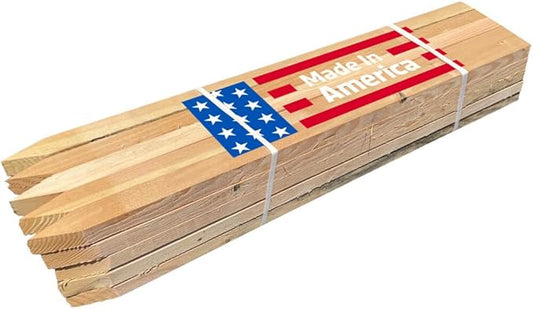 Sandbaggy 3 Ft Wood Stakes (1" X 3" X 36") - Made in The USA - 3" Extra Wide Stakes for Concrete Forms, Garden, Yard, Grading, Survey, Plants, Signs (Douglas Fir Wood, 50)