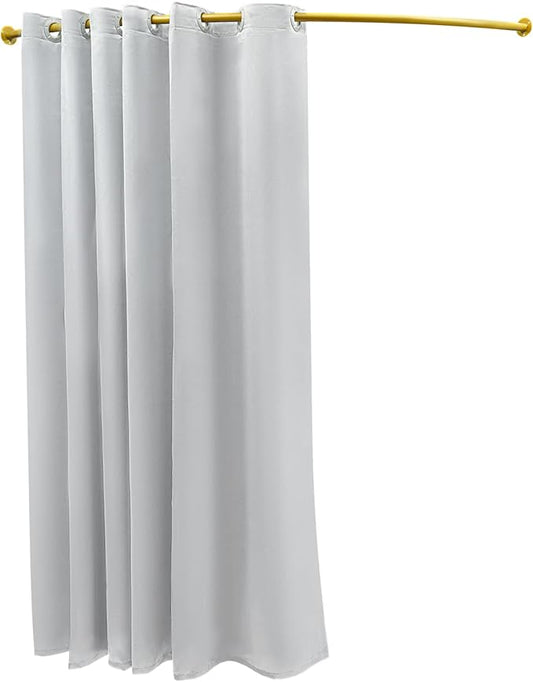 U-Dressing Room Privacy Protection Changing Room Divider - C-Shaped Room Divider (Grey, Large)