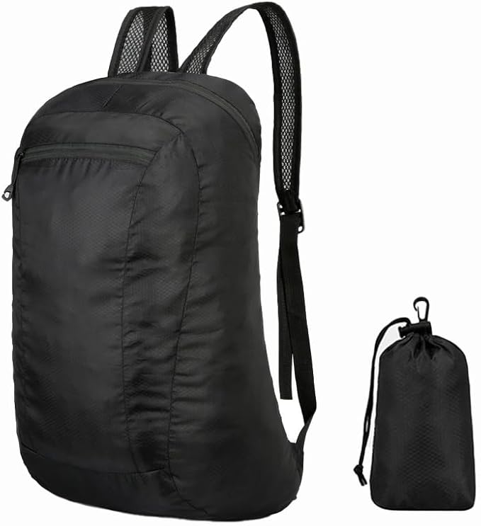 Foldable Backpack, Camping Small Backpack, Hiking Daypack, 20L Lightweight Waterproof Travel Packable Rucksack for Men and Women (23L)