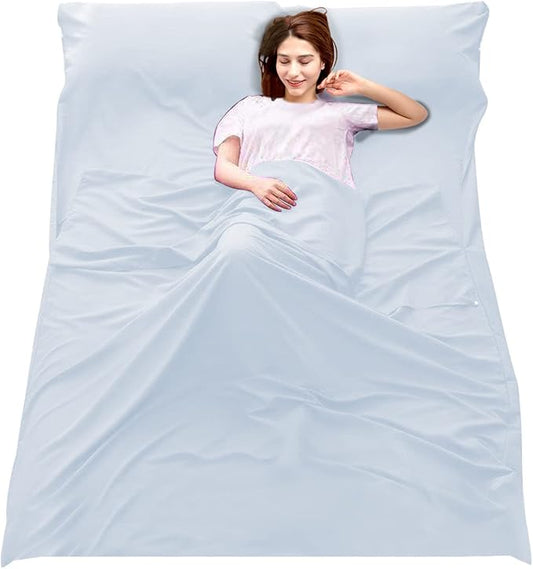 Sleeping Bag Liner Camping Travel Home Bed Sheet Lightweight Breathable Hotel Compact Sacks