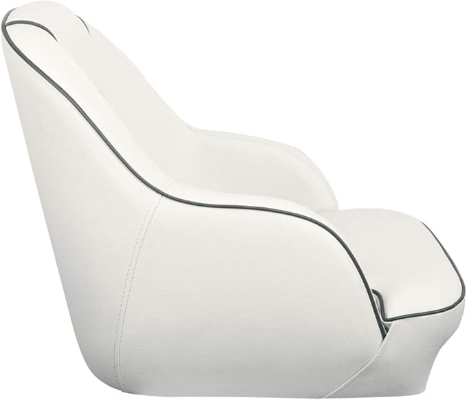Bucket Pontoon Boat Seat (White/Gray)