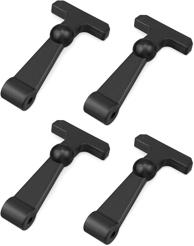 4 Pack Cooler Replacement Rubber Latches Fit for YETI RTIC Coolers, Quick Mounting, Black