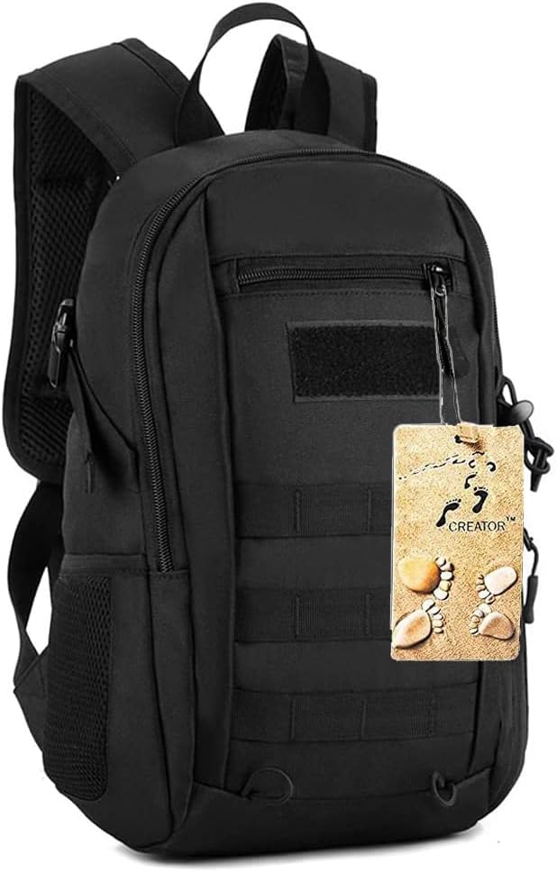 CREATOR Military Tactical Backpack for Men Mini Daypack Small Tactical Assault Bag for Hunting Camping Trekking