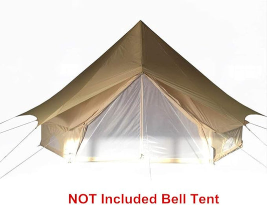 UNISTRENGH Waterproof Sunshade Heavy Duty Top Cover Roof Shelter for 3M 4M 5M 6M 7M Bell Tent (Sunshade, for 7M/23ft Tent)