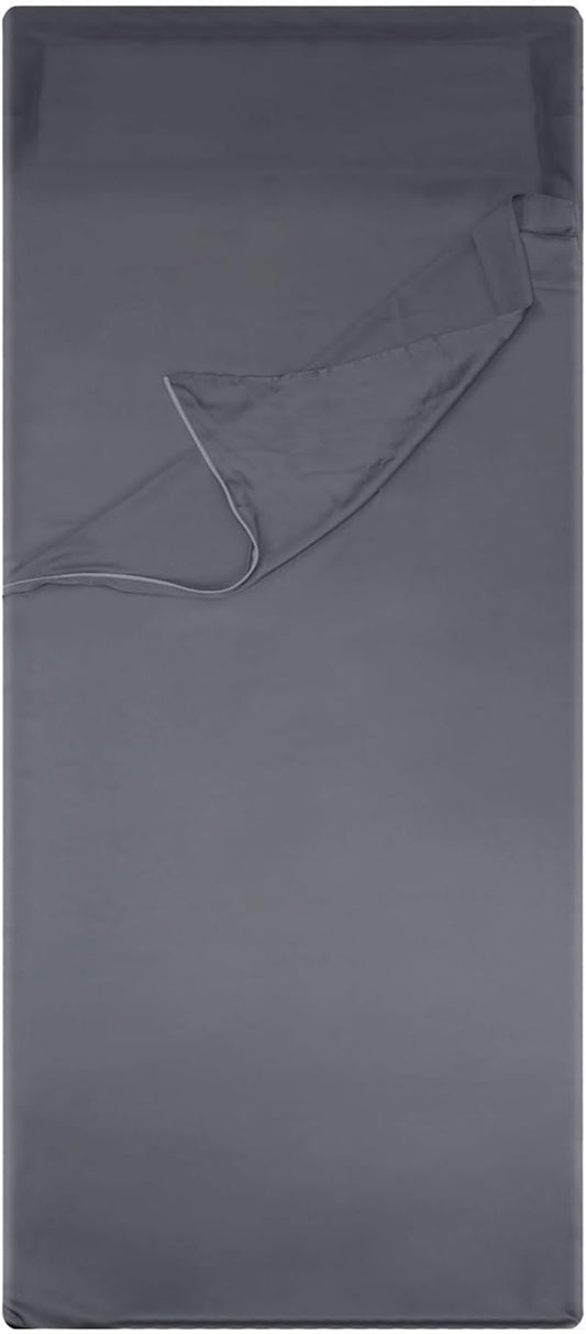 Chiffon Sleeping Bag Liner - Adult Sleep Sack & Travel Sheet for Hotel - Ideal for Camping, Hiking, Backpacking, Sofa, RV, Summer Warm Weather Seasons