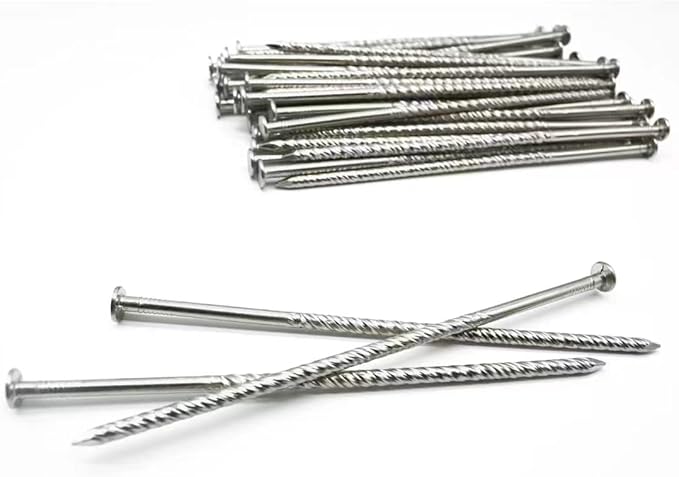 70 Pcs 6-Inch Artificial Turf Stakes, Stainless Steel Spiral Landscape Spikes, Landscape Edging Anchoring Spikes for Paver Edging, Weed Barrier, Artificial Turf Stake, Tent Stakes