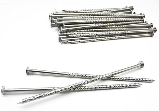 70 Pcs 6-Inch Artificial Turf Stakes, Stainless Steel Spiral Landscape Spikes, Landscape Edging Anchoring Spikes for Paver Edging, Weed Barrier, Artificial Turf Stake, Tent Stakes