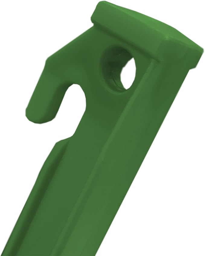 24 Pcs 9 Inch (225mm) Tent Pegs Plastic Spike Hook Awning Camping Caravan Visual Marker Outdoor Camping Inflatable Stakes Canopy (Green)