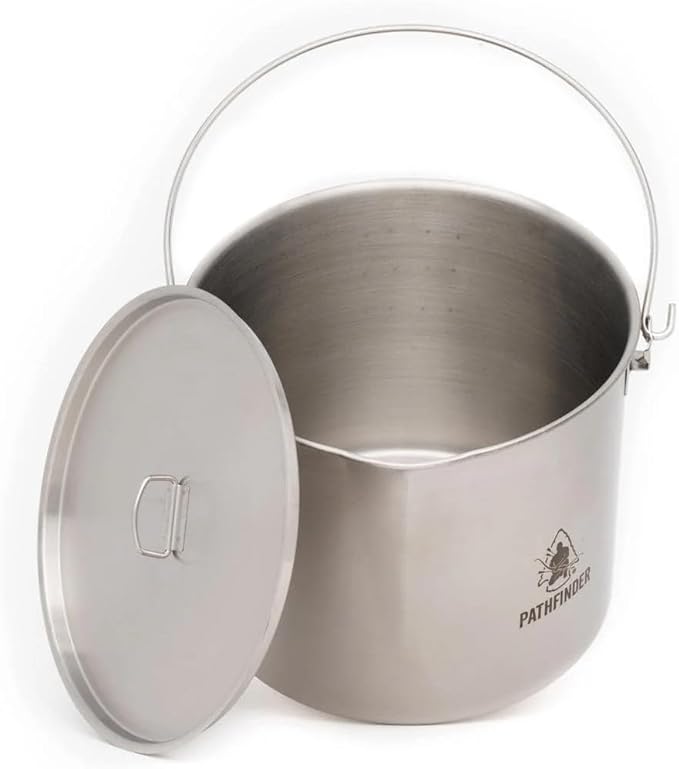 The Pathfinder School Stainless Steel Bush Pot and Lid Set (120 ounce)