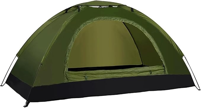 1-2 Person Ultralight Single-Layer Camping Tent – Anti-UV Portable Tent for Hiking, Backpacking & Fishing Trips