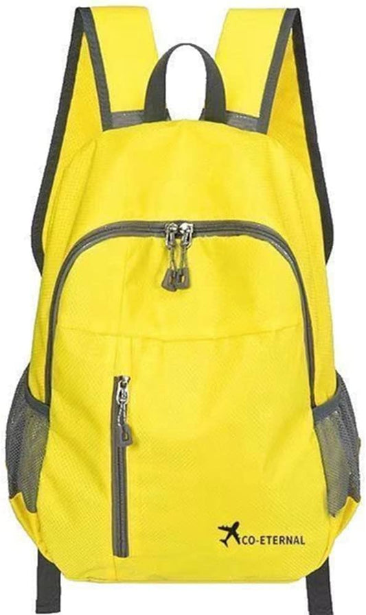 Geboldil Men's and women's leisure backpack waterproof backpack travel backpack 25L yellow