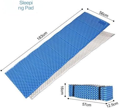 IXPE Camping Sleeping Pad, Ultra-Light Cold-Resistant (-30°C) Tear-Resistant Waterproof, Closed-Cell Foam for Winter Hiking/Backpacking 185cm x55cm