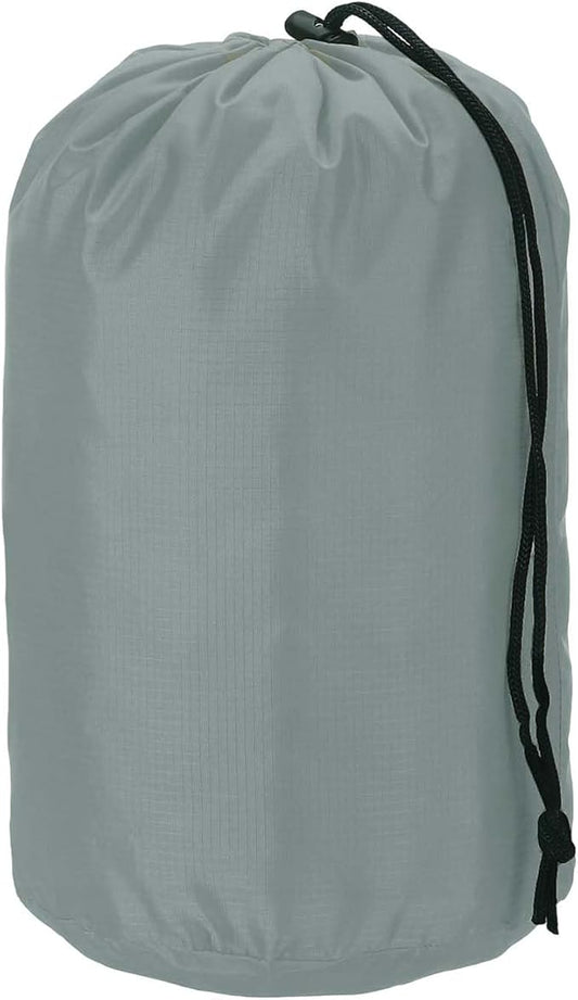Stuff Sack, Nylon Waterproof Storage Sacks Portable Drawstring Dry Stuff Bag Gear Organization with Toggle, 5x10Inch Fit for Backpacking Camping Traveling Hiking(Gray)
