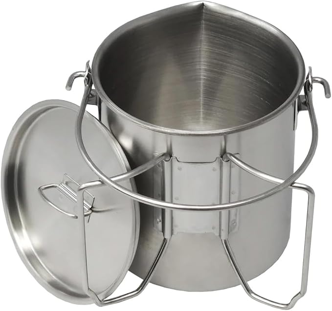 The Pathfinder School Stainless Steel Bush Pot and Lid Set (32 ounce)