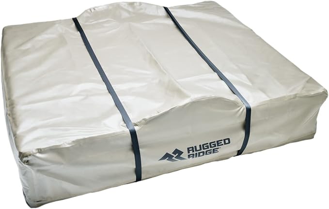 Rugged Ridge | Outland Roof Top Tent For Camping & Hiking, fits Jeeps, Trucks, & SUVs | 11704.05 | Fits equipped with a tent-compatible rack system For 3 Person