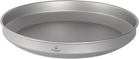 SILVERANT Titanium Trek Plate - Ultralight, Durable Camping Dish Pan Plate - Outdoor Kitchen Essential for Backpacking & Camping - 900ml
