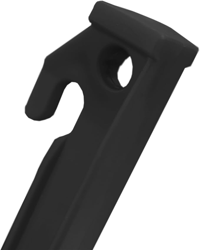 24 Pcs 9 Inch (225mm) Tent Pegs Plastic Spike Hook Awning Camping Caravan Visual Marker Outdoor Camping Inflatable Stakes Canopy (Black)