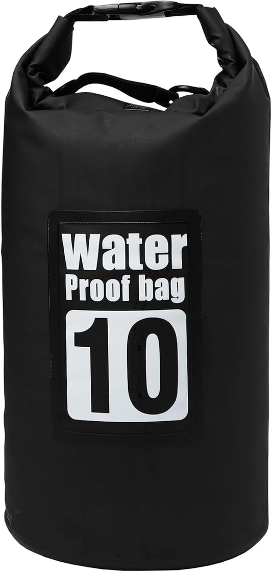 Waterproof Dry Bag, 10L Roll Top Dry Bag Backpack, 500D PVC IPX8 Floating Dry Bag for Hiking, Kayaking, Camping