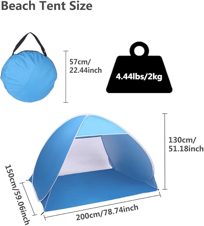 Large Camping Instant Tents,Automatic Waterproof Family Camping Tent,Easy Setup Camping Tents,Lightweight Backpacking Tent,for Outdoor Beach Hunting Hiking Travel