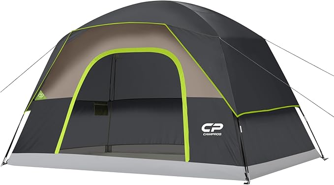 Tents for Camping 6 Person Tent Waterproof Windproof Double Layer Family Camping Tent, Easy Setup Dome Tent with Large Mesh Windows & Wider Door for Outdoor Camping & Hiking