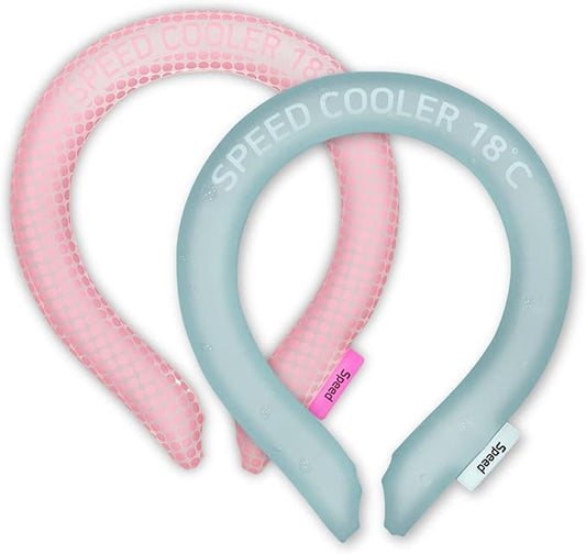 SpeedUSA Insta Speed Neck Coolers (2-Pack) (PinkDot & SkyBlue)