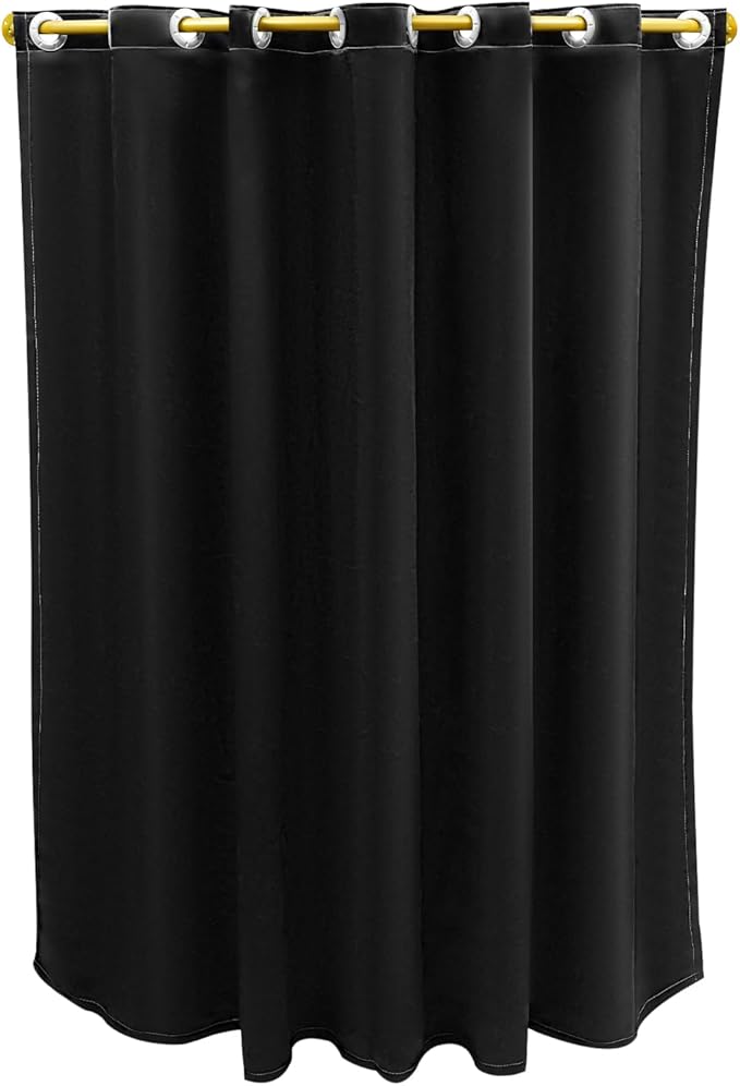 Clothing Store Fitting Room, Clothing Store Dressing Room, U-Dressing Room Privacy Protection Changing Room Divider, Dressing Room Fitting Room for Boutique, Curtain Room Divider (C-shaped-Black)