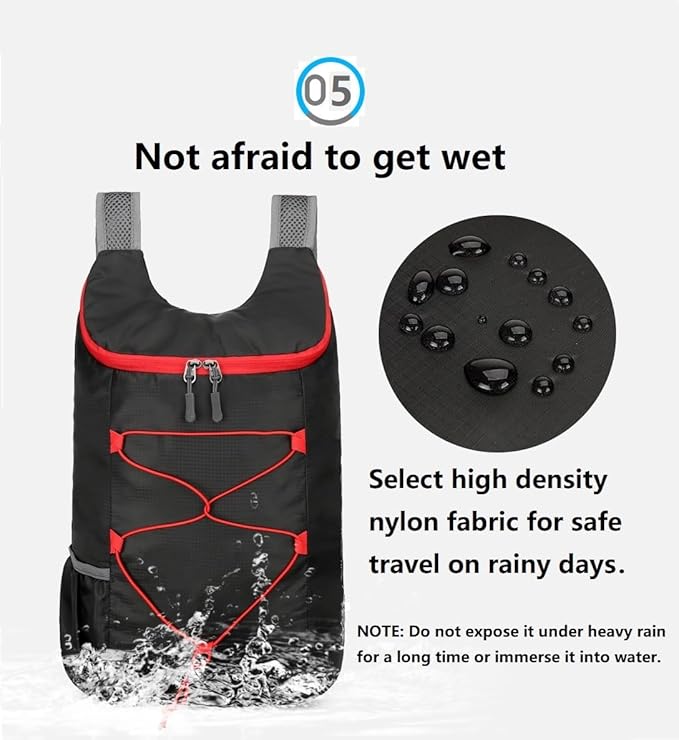 16L Lightweight Foldable Hiking-Backpack Small Packable-Daypack For Travel,Ultralight Water-Resistant Gym Bag Men Women Easy Carry-on (Dark Blue)