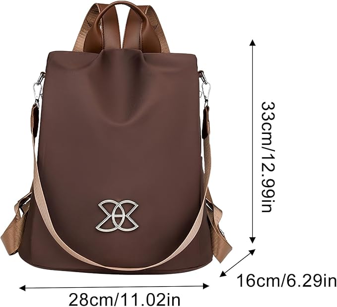 Anti-Theft Leisure Backpack | Multi-Purpose Large Capacity Lightweight Shoulder Bag | Classic Nylon Crossbodys Bags for Female Male