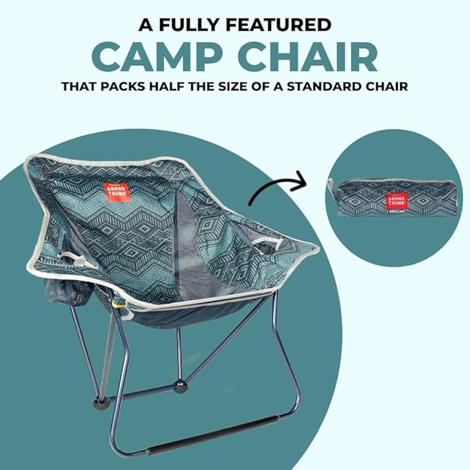 GRAND TRUNK Stonefly Chair | Ultralight & Packable Chair with Comfort Features (BluuNile)