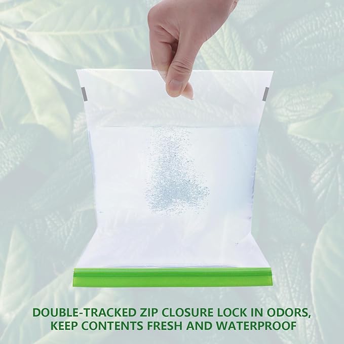 Odor Proof Storage Bags-28x20 Inch, Reusable Double-Tracked Zip Closure Barrier Storage Bags Lock in Odors Keep Contents Fresh and Waterproof, Large No-Odor Bear Bag fit Camping, Hiking, Water Sports