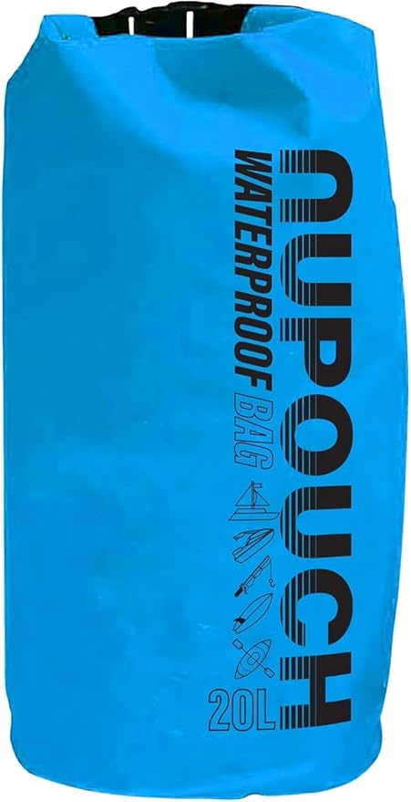 Nupouch Waterproof Dry Bag: 2L/5L/10L/20L Roll Top Lightweight Dry Storage Bag, Backpack for Travel, Swimming, Boating, Kayaking, Camping, or Beach