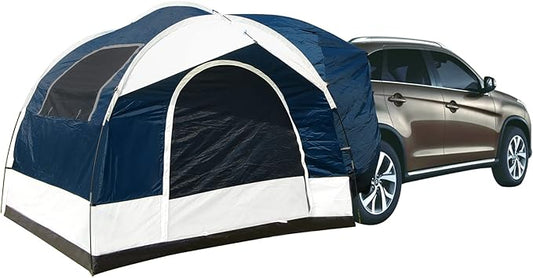 SUV Tent Attachment for Camping -Up to 6-8 Person Sleeping Capacity, Car Tent Includes Rainfly and Storage Bag,Universal Fit, 8' W x 8' L x 7.2' H,Suitable Camping Traveling Family Outdoor Activities