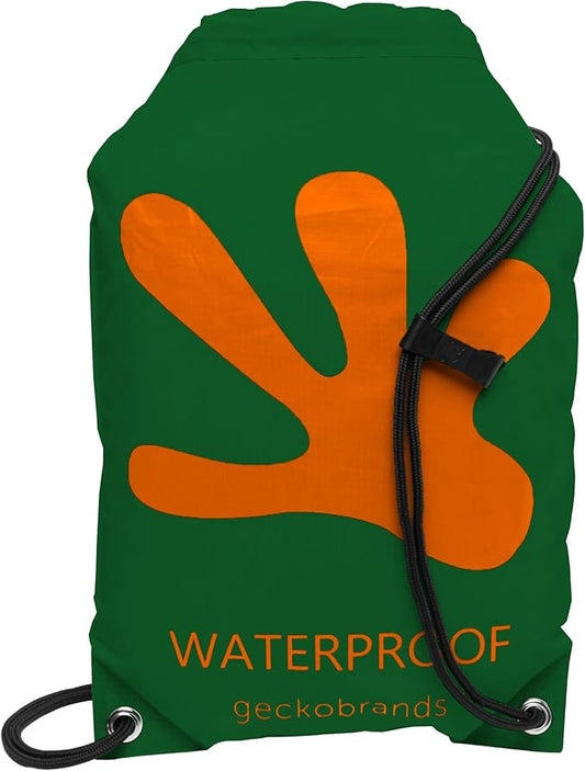 geckobrands Embark 10L Drawstring Backpack – Waterproof, Lightweight Dry Bag for Beach, Hiking, and Light Water Activities