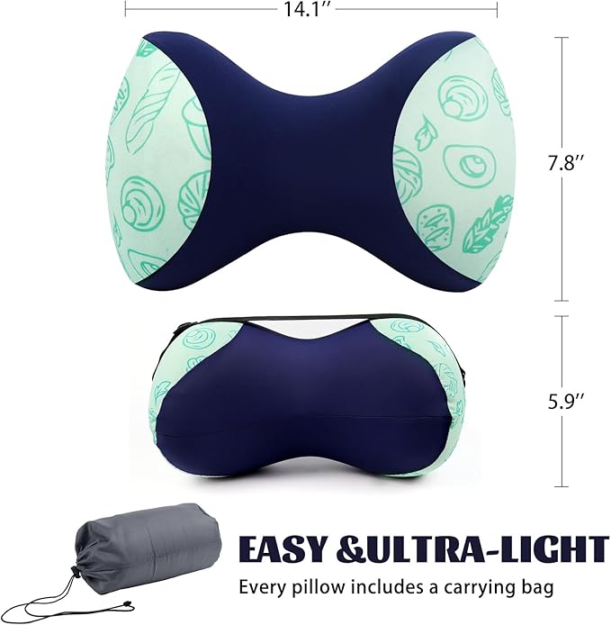 Knee Pillow for Side Sleepers, Camping Pillow, Leg Pillow, Small Memory Foam Pillow Travel, Comfortable Leg Pillow for Side Sleeping, Compatible for Camping