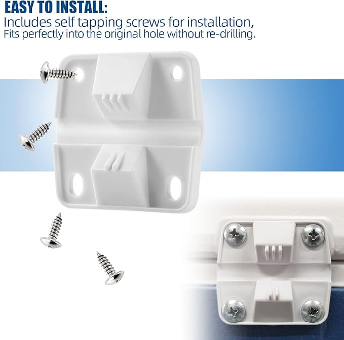 Cooler Plastic Hinges Replacement for Coleman - Replacement Hinges for Coleman Xtreme Cooler Parts Ice Chest Hinges (4 Pack)