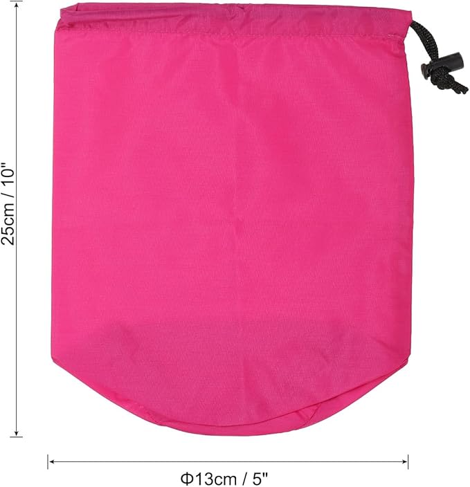 PATIKIL Stuff Sack, Waterproof Outdoor Storage Sack Portable Drawstring Dust Flap Bag for Backpacking