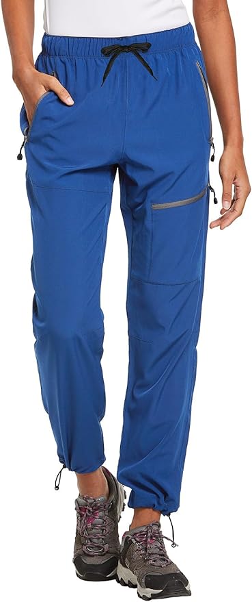 baleaf Women's Hiking Pants Quick Dry Lightweight Water Resistant Elastic Waist Cargo Pants for All Seasons