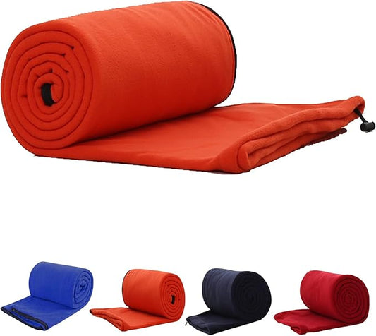 Warm Cozy Microfiber Fleece Zippered Sleeping Bag Liners