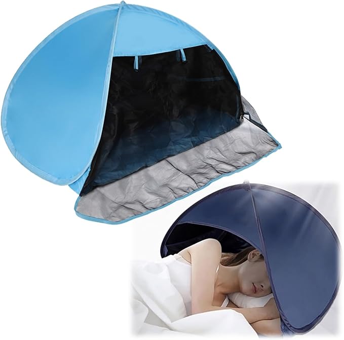 Soundproof and Light-Proof Silent Tent, Sleep Den Blackout Bed Tent, Promotes Better Sleep, for People Night Shift, Dorm, Travel