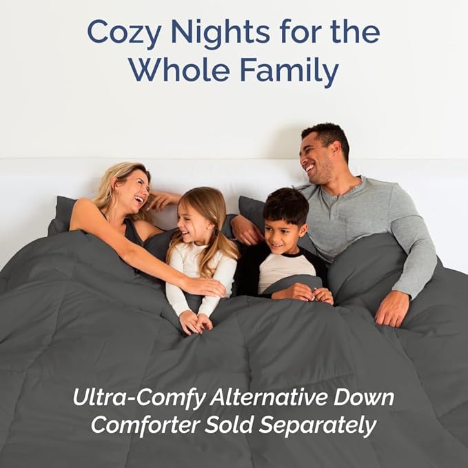 Full XL Bed Sheet - 4 Piece Full XL Bed Sheets Set - Soft, Breathable & Cooling - Hotel Luxury Bedding for Women, Men, Kids, Teens, Boys & Girls - Deep Pockets, Comfy, Fade & Wrinkle Free - Charcoal